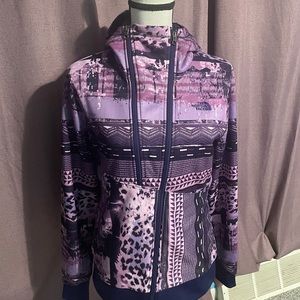 The North Face purple full zip hoodie like new